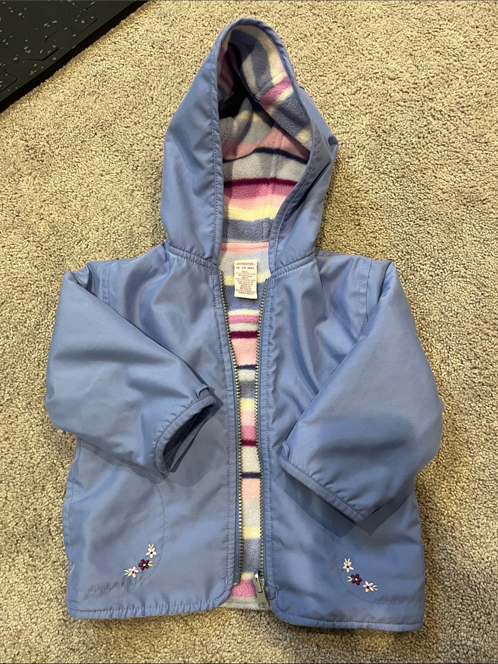 Vintage 2002 Gymboree Fleece Lined Jacket 18-24 months